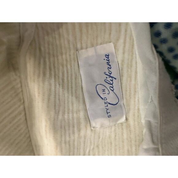 VTG 50s 60s GreenBlue Psychedelic Pinup Style Swimsuit Rockabilly Retro READ S/M - Picture 9 of 14